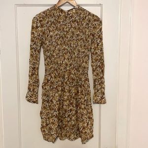 Topshop floral long sleeve dress, size 2